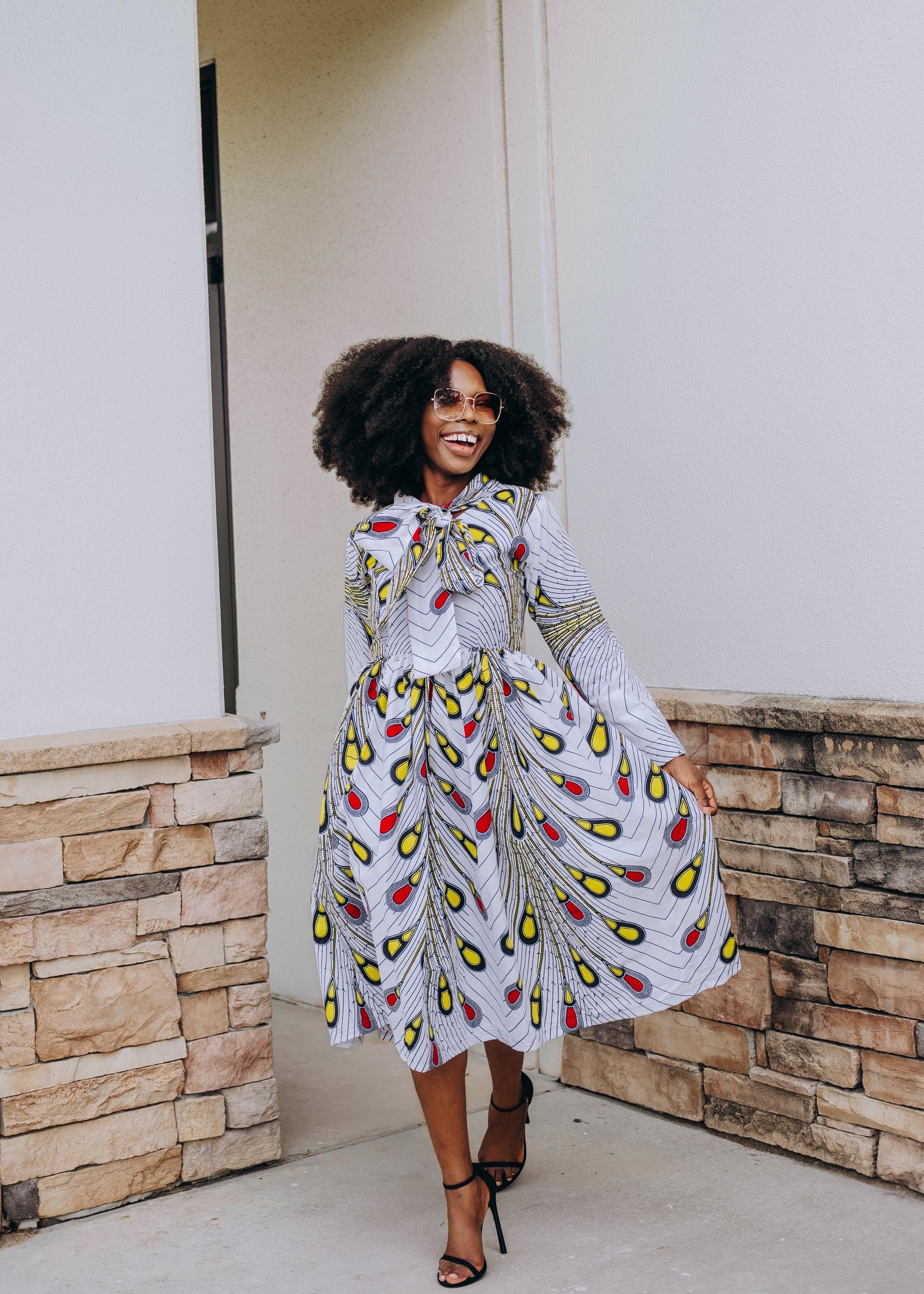 print dress long sleeve Fkelyi Hummingbird Retro Flower Maxi for Women V-Neck Soft Casual Dress Flowy A-Line Dresses with Side Pockets for Party 40 Waist (in) 23 Wocrolse Dresses for Women Floral