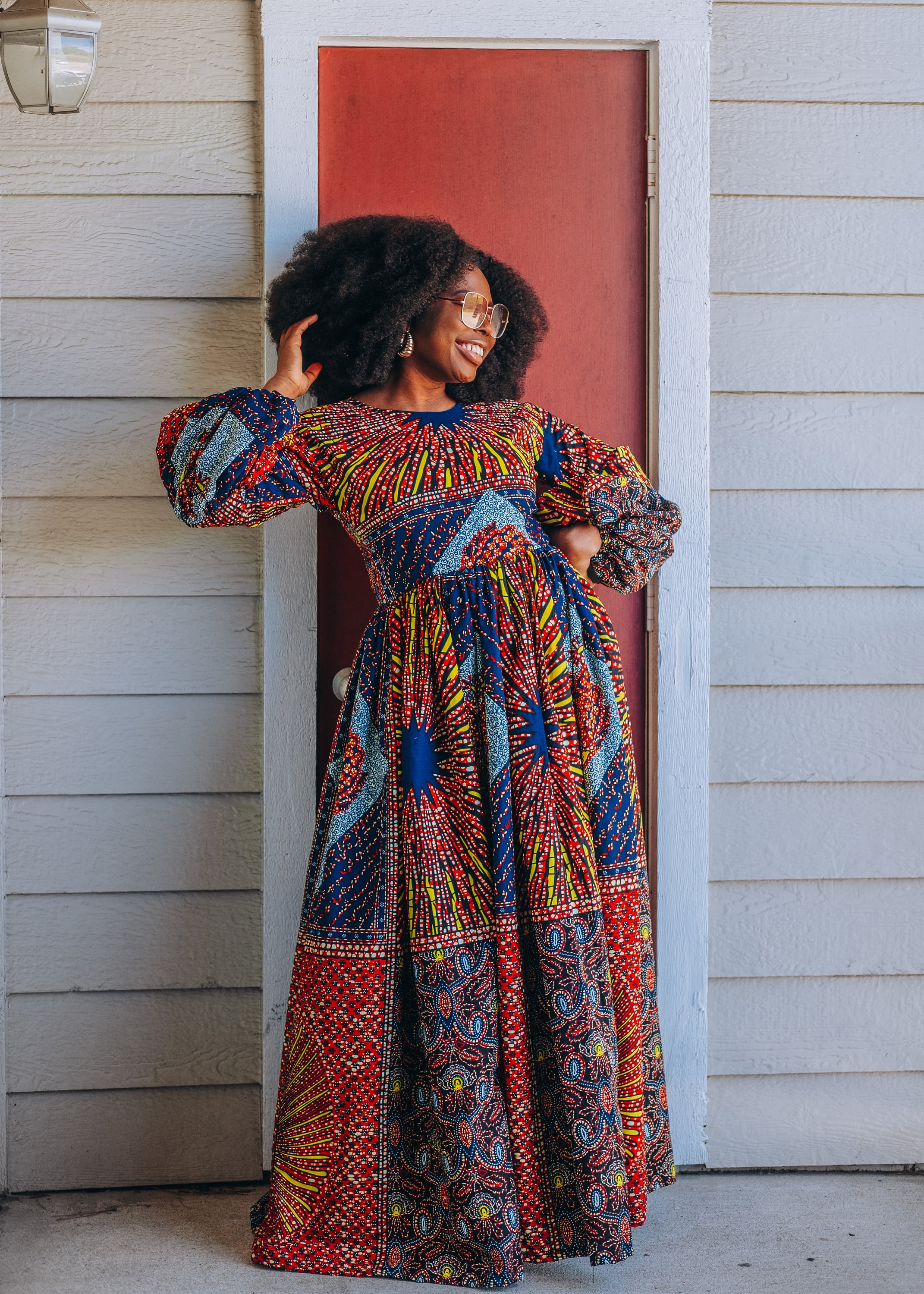 African Maxi Dresses African Dress Long Sleeve Fashion Long Sleeve