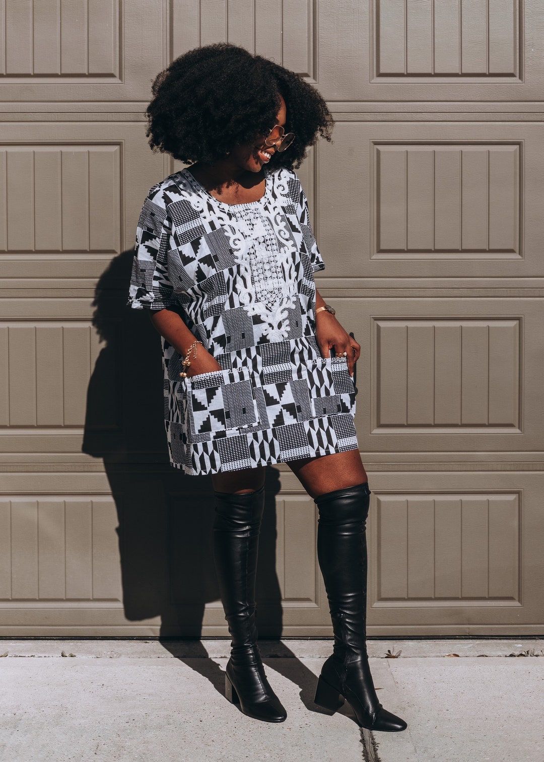 navy blue dress with sleeves Linen Maxi Dress with Puff Sleeves