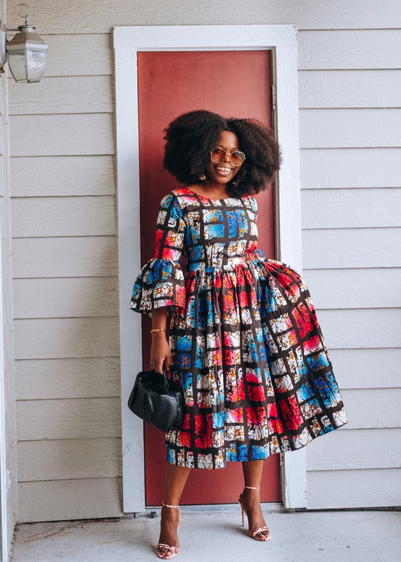 Ankara Dress African Clothing African Dress African Print Dress African Fashion Women s Clothing African Fabric Short Dress Summer Dress Etsy