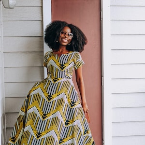 Ankara Dress African Clothing Red Dress African Print Dress African Fashion Women&#39;s Clothing African Fabric Short Dress Summer Dress