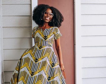 Long Ankara Maxi Dress: African Print Fashion