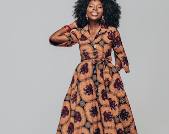 Ankara Maxi Dress - Etsy
