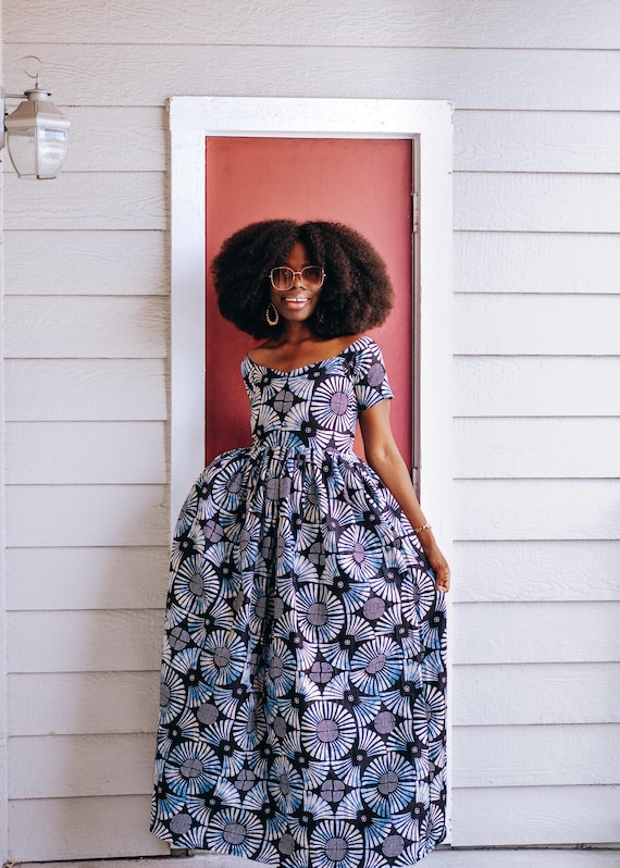 tie dye dress short sleeve African Short Sleeve Dress Maxi Tie Dye Dress