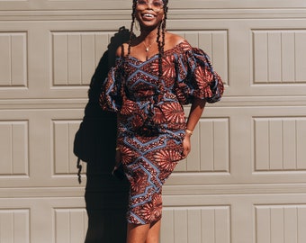 Baaba African Print Ankara Ruffle Floor Length Maxi A-line Dress - Etsy