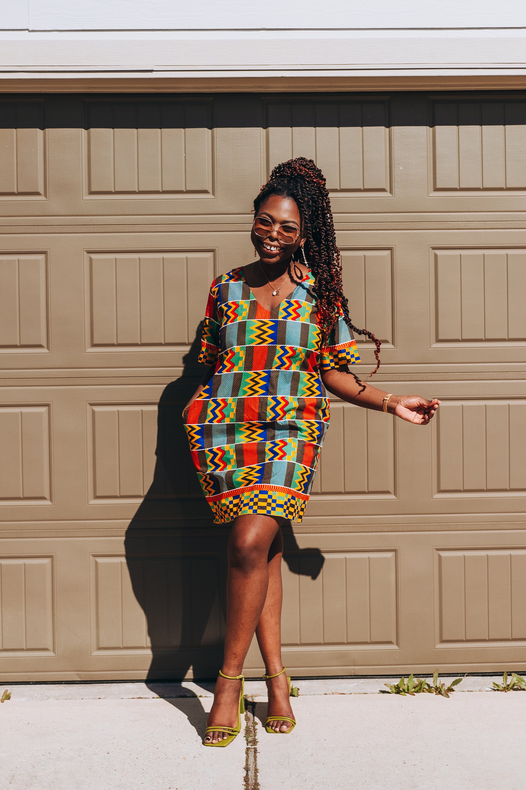 chinese dress ladies Awelewa African Print Dress