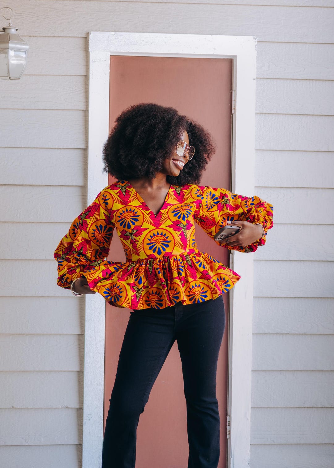 トップス Ameri LADY EMBROIDERY PUFF BLOUSE Ameri（アメリ）の「LADY EMBROIDERY PUFF BLOUSE（シャツ/ブラウス
