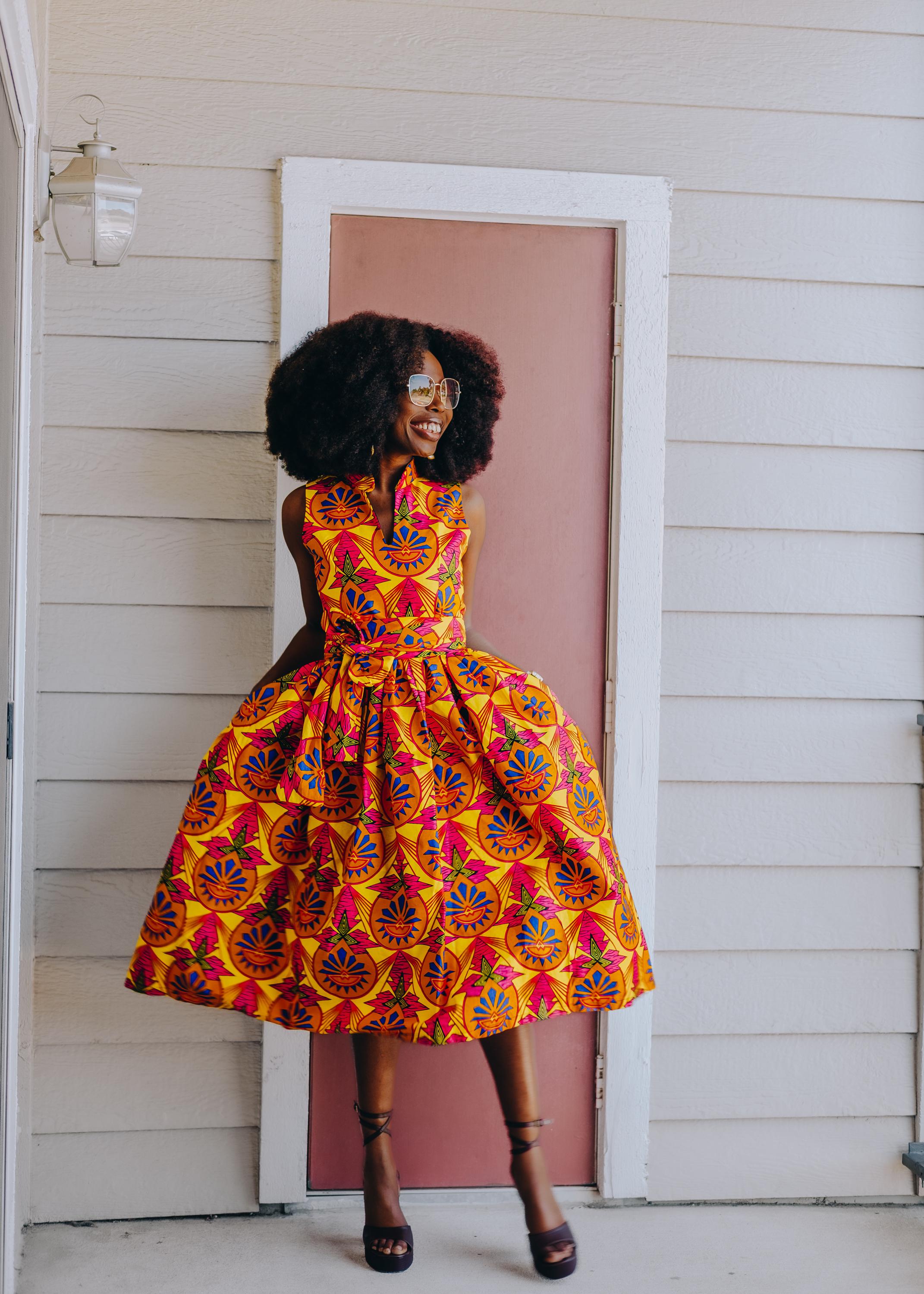 modern african print dresses for ladies Amazon.com: African Print Dresses for Women Short Sleeve Mid-Dress Dashiki Traditional Clothing Knee-Length African Wear for Ladies X-Small : Clothing, Shoes & Jewelry