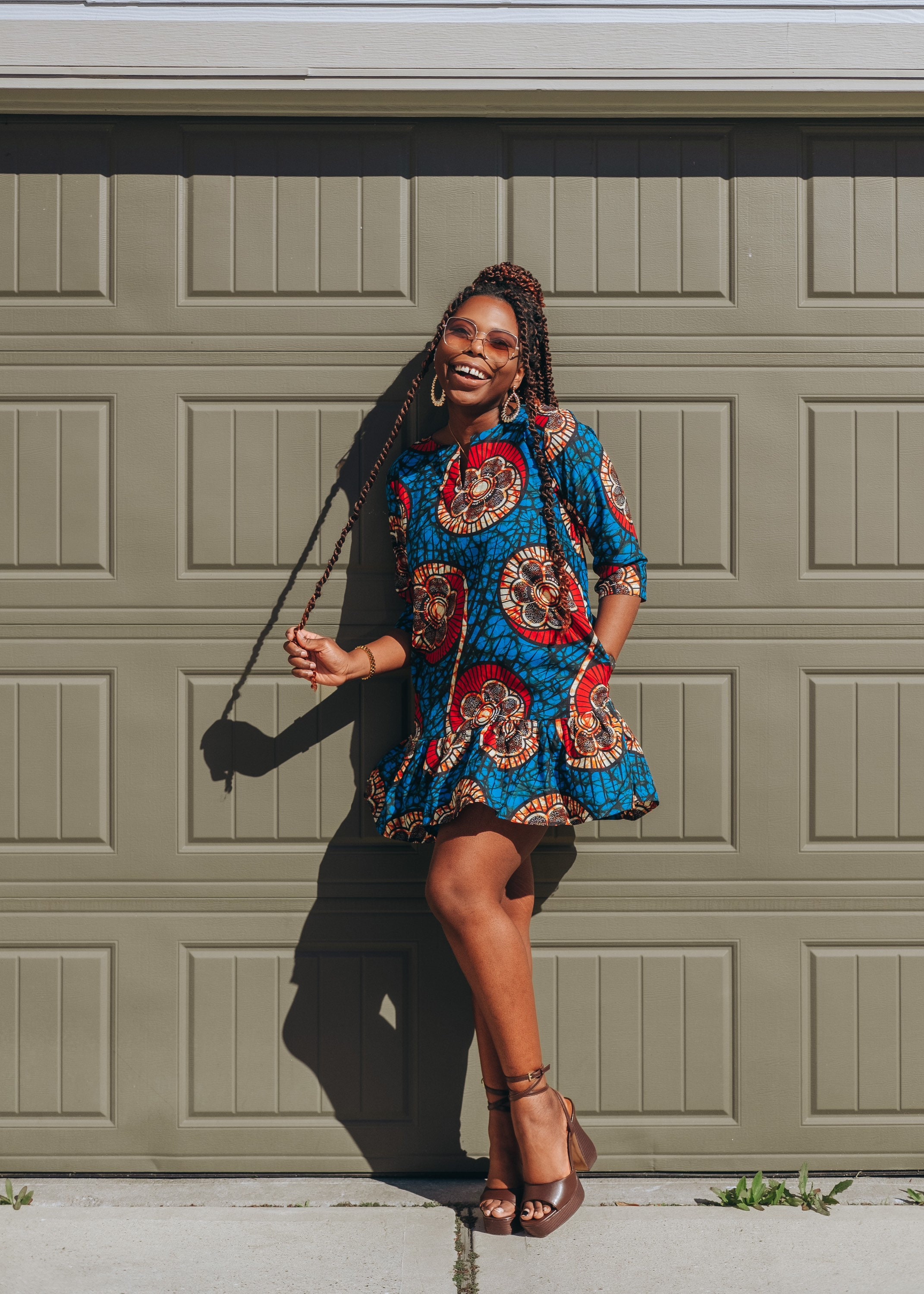 Simple ankara cheap short gowns