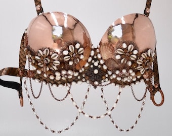 Made to Order. Recycled Copper Beaded Bra