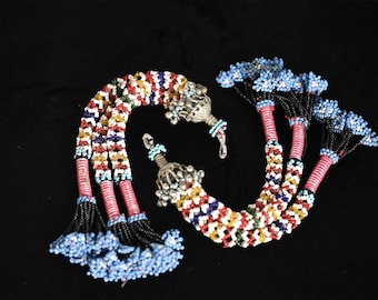 Vintage Kuchi Tribal Beaded Ethnic Tassels