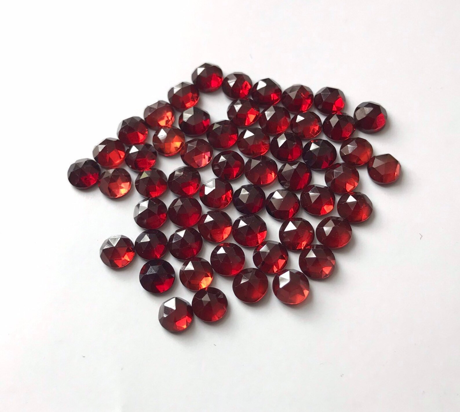 5mm Round Rose Cut Cabochon Loose Gemstone Etsy