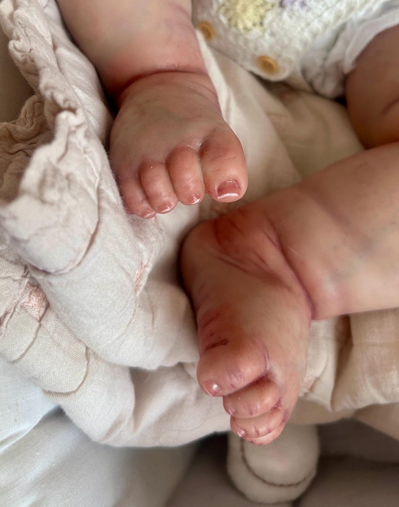 Reborn baby, made to order, hyper-realistic doll image 5
