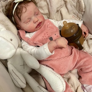 Bebé Reborn Silicona por Encargo | Muñeca Realista Hecha a Mano | Elige Sexo, Ojos, Pelo y Detalles | Reborn Lifelike Doll Made to Order. pelo injertado