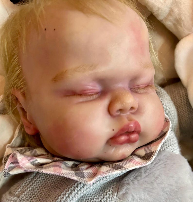 Reborn baby, made to order, hyper-realistic doll image 3