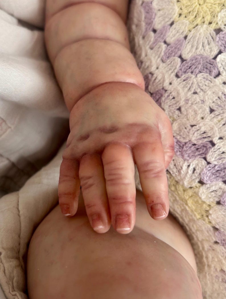 Reborn baby, made to order, hyper-realistic doll image 4