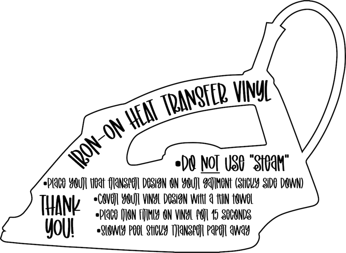 Custom Iron On Vinyl Decals For TShirts DECAL ONLY Etsy