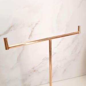 Solid Marble Jewellery Stand Marble Jewellery Tree Jewellery Storage Silver Rose Gold Jewellery Storage image 9