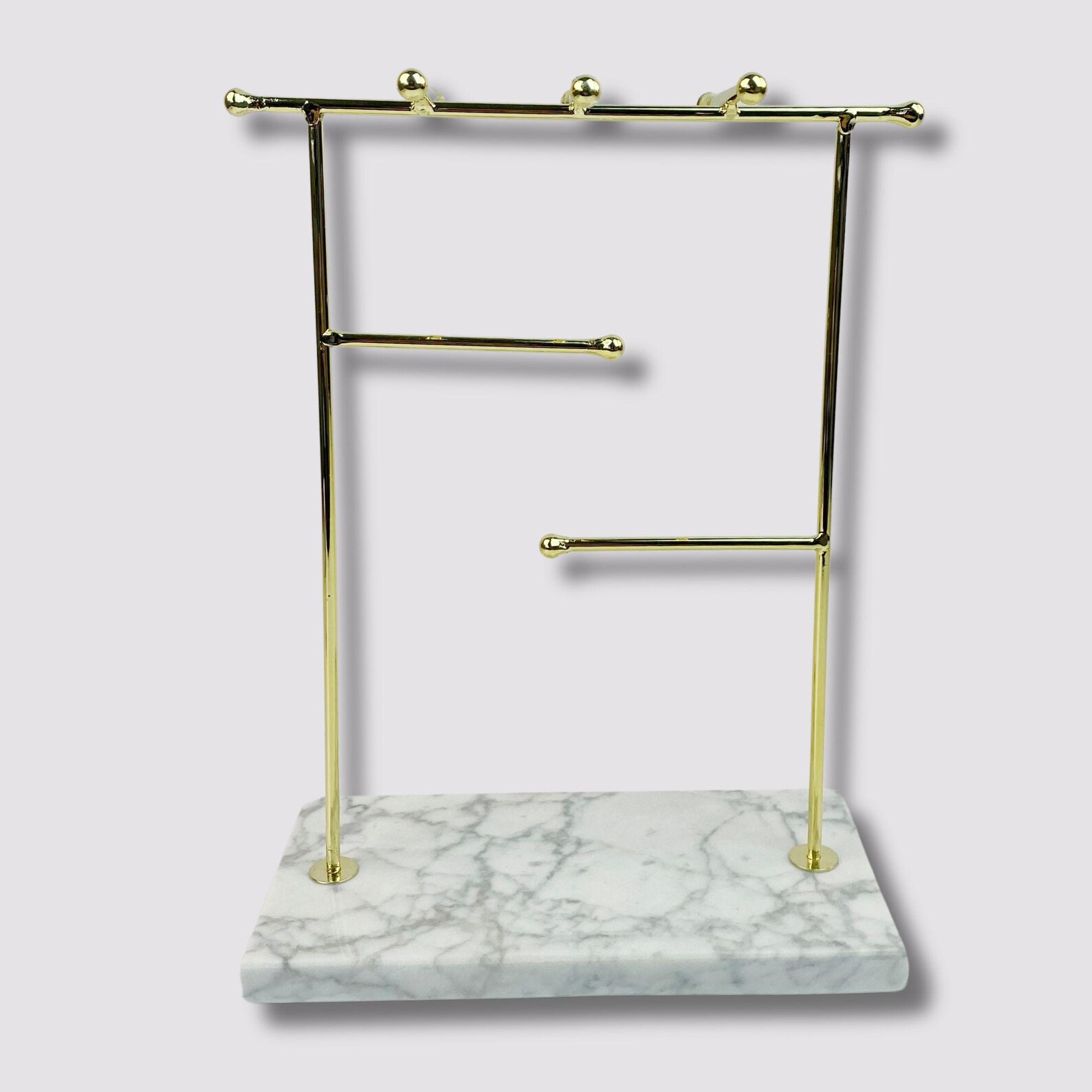 Marble & Gold Jewelry Tree Stand | Large Jewelry Storage - Etsy