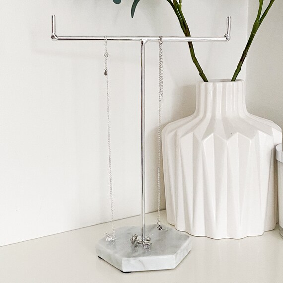 Marble base jewellery stand best sale