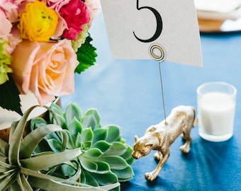 Animal Wedding Table Number Holders - Wedding Place Card Holders - Pick Your Party Animal - Wedding favors - custom party favors