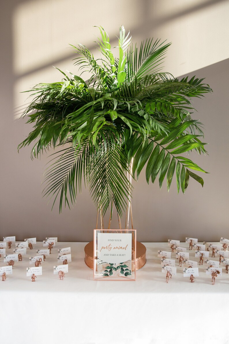 Animal Wedding Place Card Holders Wedding Table Number Etsy