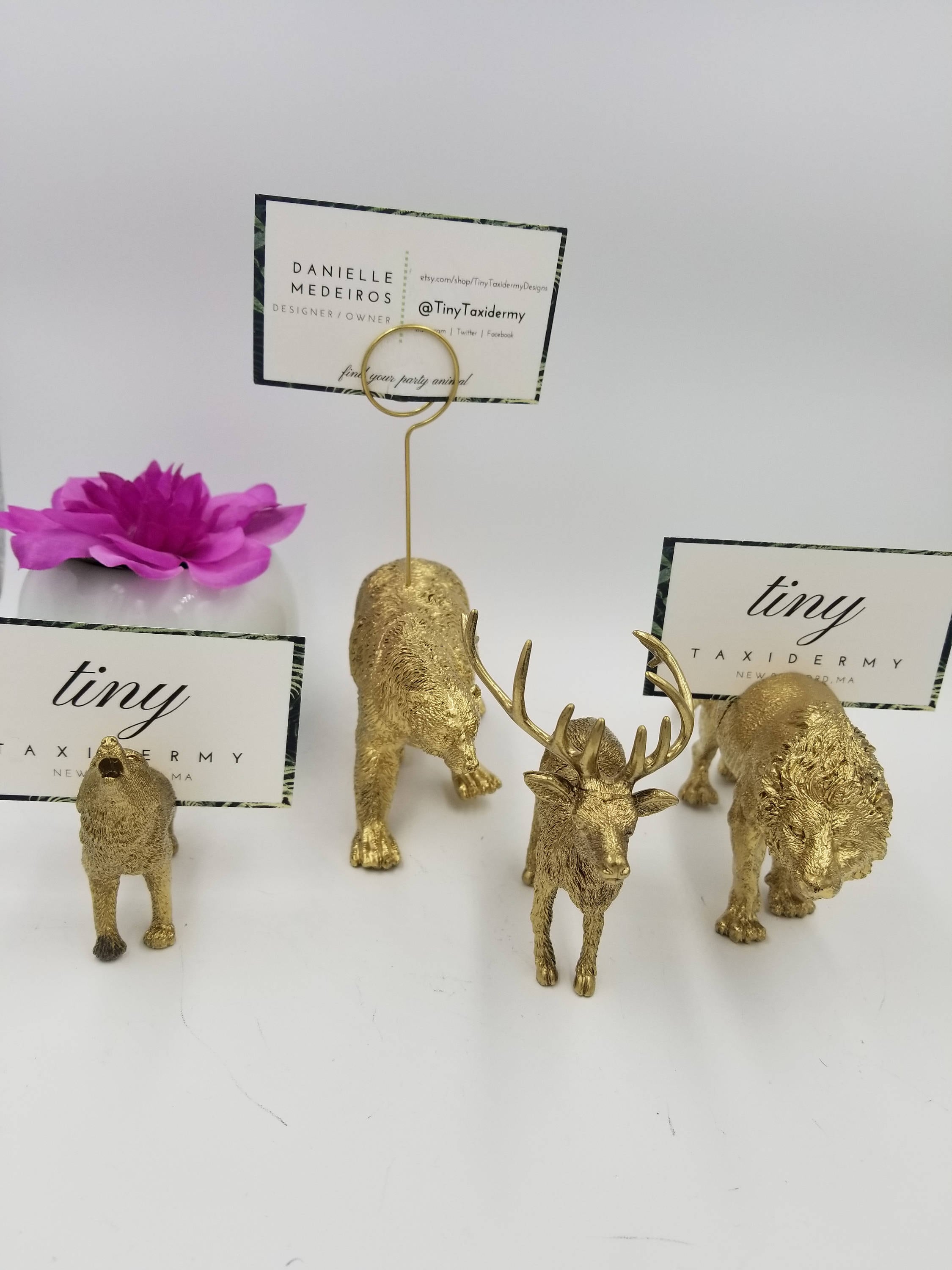 Safari Wedding Table Number Holders - Wedding Place Card Holders