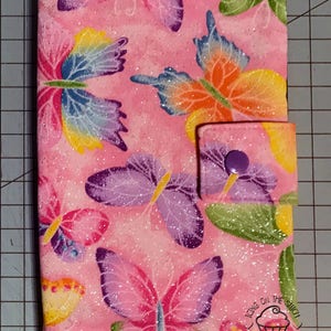 Play Pack Activity Case / Travel Activity Pouch / Marker Pencil Pouch / Crayon Case / Pencil Pouch Glitter Butterflies image 1