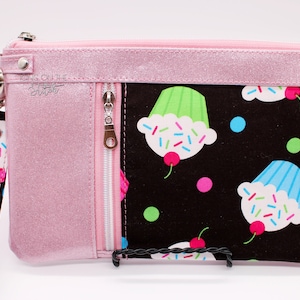 Cartera de mano Sweet Sprinkles / Cartera de mano Cupcakes / Cartera de mano / Cartera de mano / Cartera de viaje / Cartera grande / Cartera de mano con cremallera