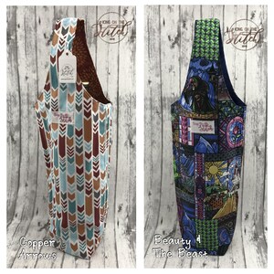 Wine Bottle Gift Bag / Wine Tote / Water Bottle Tote / Wine Gift Bag image 7