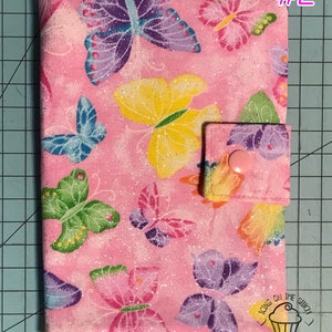 Play Pack Activity Case / Travel Activity Pouch / Marker Pencil Pouch / Crayon Case / Pencil Pouch Glitter Butterflies image 3