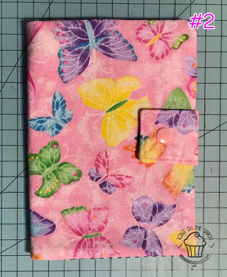 Play Pack Activity Case / Travel Activity Pouch / Marker Pencil Pouch / Crayon Case / Pencil Pouch Glitter Butterflies image 3