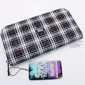 90&#39;s Fashion Clueless Inspired Zip Around Wallet / Dionne / Cher / Fashionista Wallet / Retro Chic Wallet