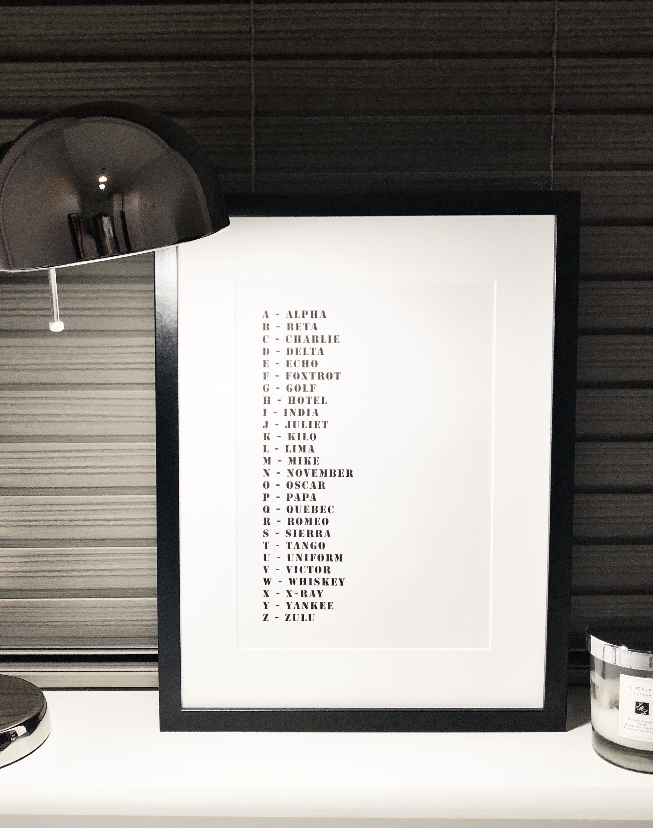Phonetic Alphabet Print Etsy