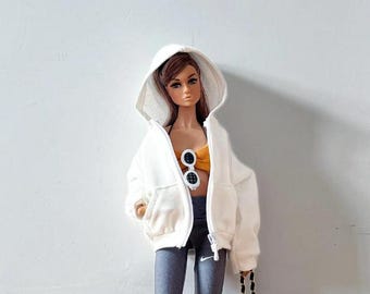Sports Hoodie Cardigan for Poppy Parker, Fashion Clothing 12 Inch dolls ~ Integrity Toys Clothes Outfit