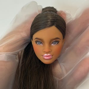 OOAK Custom Repaint Doll Head: Handmade Art Doll