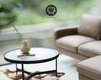1/6 Scale Miniature Round Table: Doll Furniture