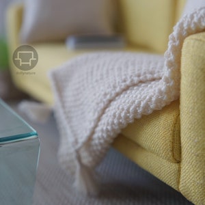 DollyNature 1:6 Scale doll furniture  Knitted Blanket For 12 Inch Fashion Doll ~only the  Knitted Blanket