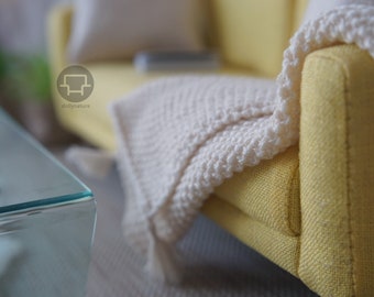 DollyNature 1:6 Scale doll furniture  Knitted Blanket For 12 Inch Fashion Doll ~only the  Knitted Blanket