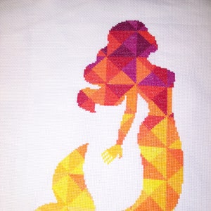 Kaleidoscope Mermaid Cross Stitch Chart