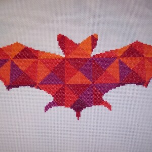 Kaleidoscope Bat Cross Stitch Chart