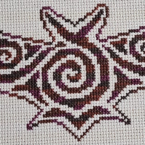 Tribal Bat Cross Stitch Chart