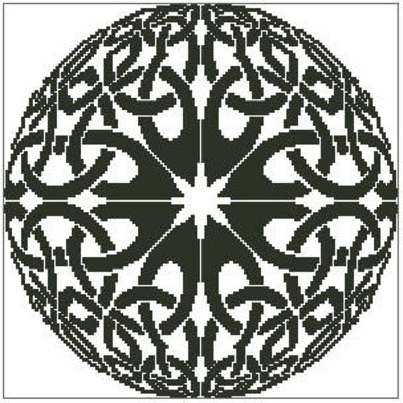 Celtic Globe Cross Stitch Chart image 1