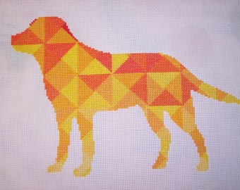 Kaleidoscope Dog Cross Stitch Chart
