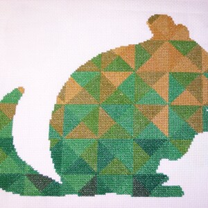 Kaleidoscope Chinchilla Cross Stitch Chart