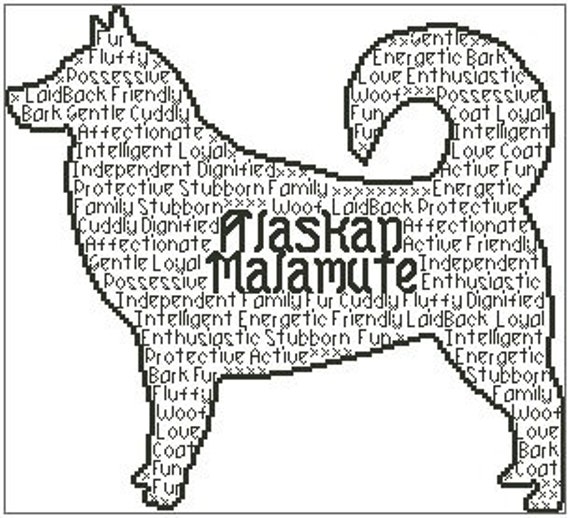 Alaskan Malamute Size Chart