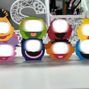 Sesame Monsters  Party Favors | Candy Boxes | Elmo Party | Primary Colors | Monster Party | Treat Box  | Cookie Monster Party | Abby Party