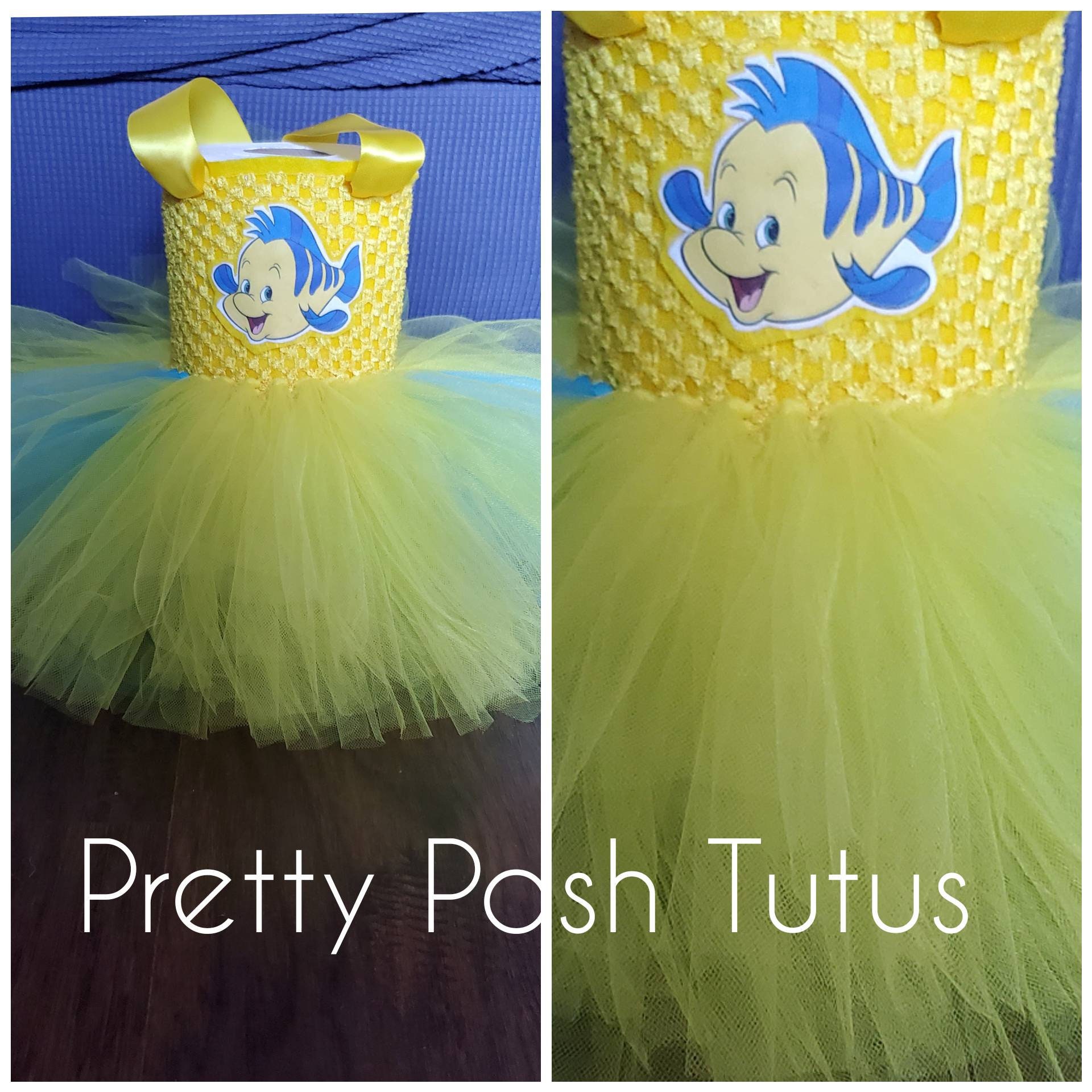 Flounder from the Little mermaid costume Flounder tutu Etsy