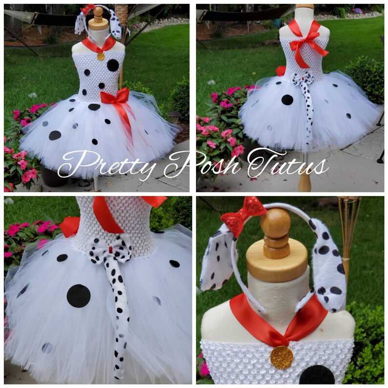 Dalmatian Costume Dalmatian Tutu Dress Halloween Costume Etsy
