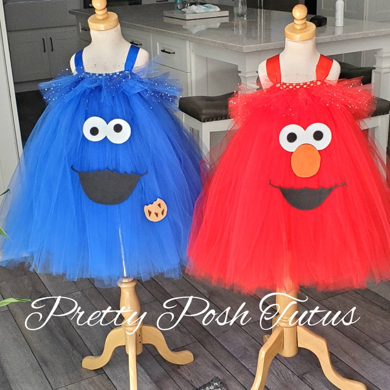 Elmo o traje de tutú de monstruo de galletas vestido de Tutú - Etsy España Elmo o traje de tutú de monstruo de galletas vestido de Tutú - Etsy España